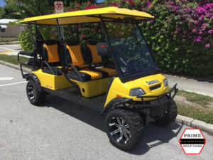 t-sport golf cart, 6 passenger lifted golf cart, america ev